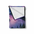 thumbnail image 2 of Lake Soft Flannel Fleece Blanket, High Angle Majestic View of North American Freshwater Lake Outdoor Mother Earth Image, Cozy Plush for Indoor and Outdoor Use, 50" x 60", Green Pink, by Ambesonne, 2 of 6