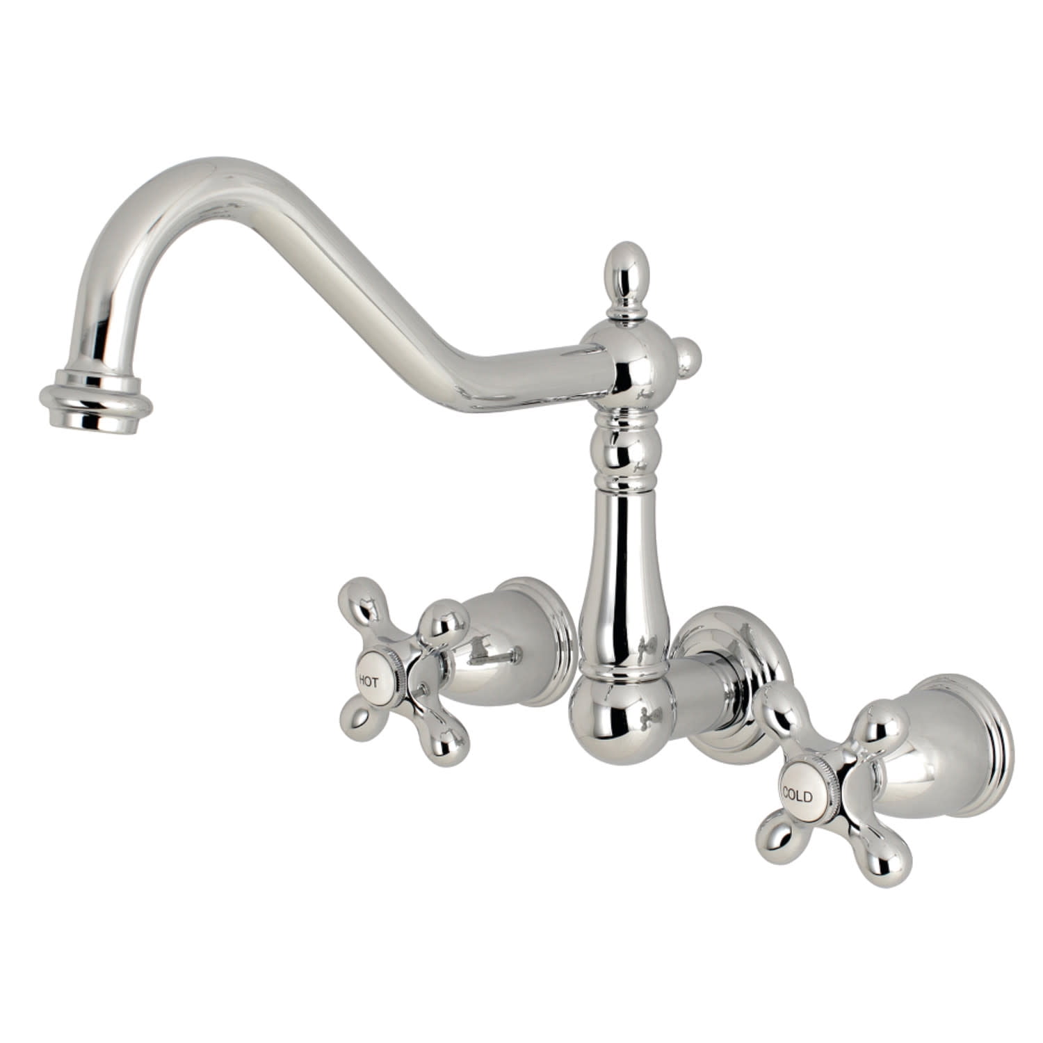 Kingston Brass Ks102.Ax Heritage Wall Mounted Tub Filler