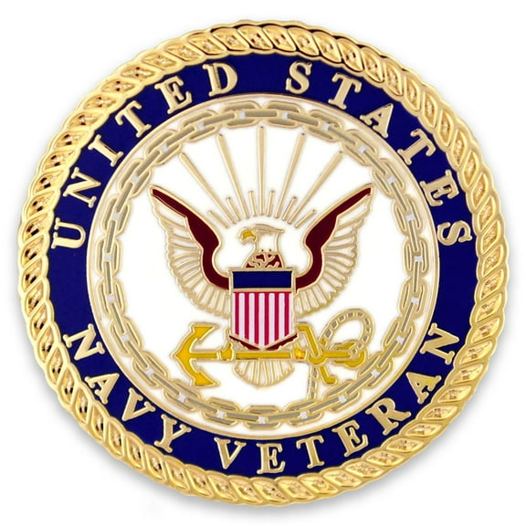 PinMart's Officially Licensed U.S. Navy Veteran Premium Pin - Military Veteran Commerative Pin
