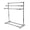 Chrome, variant on Kingston Brass SCC8232 Maximilien 28" Freestanding Pedestal 3-Tier Towel Rack, Polished Brass