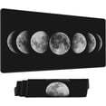 thumbnail image 2 of Desk Mat,Celestial Moon Phases Extended Gaming Mouse Pad for Office Work & Game,Computer Keyboard Mouse Mat Desk Non-Slip Rubber Base Large Mousepad with Stitched Edges, 31.5x15.7inch, 2 of 6