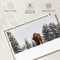 thumbnail image 6 of Elephant Stock Bison At Winter Fields Wall Art - Horizontal Canvas Wall Art - Living Room Wall Decor - Animal Canvas - Gray And Brown Decor - 12" x 8", 6 of 8