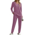 thumbnail image 3 of Fantaslook Womens Pajamas Sets Long Sleeve Shirts and Jogger Pants With Pockets Two Piece Lounge Sets Fall Oufits, 3 of 9