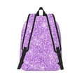 thumbnail image 2 of Lsque Lilac Glittering Pattern Canvas Daypack, Durable Backpack, High-quality Versatile Backpack,Vintage Compact Backpack-Small, 2 of 6