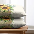 thumbnail image 4 of Sunflower Lumbar Pillow Covers Set of 2 Spring Summer Floral Rectangle Throw Pillow Covers 12x20 Flower Decorative Waist Pillowcase for Farmhouse Couch Outdoor, 4 of 4