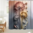 thumbnail image 7 of Tarmeek 90x180cm Floral Shower Curtain for Bathroom, Polyester Waterproof Quick Dry Mildew Resistant Bath Curtain for Bathtub Hotel Spa, Washable Bathroom Accessory, 7 of 7