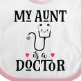 thumbnail image 4 of Inktastic My Aunt is a Doctor Girls Baby Bib, 4 of 4