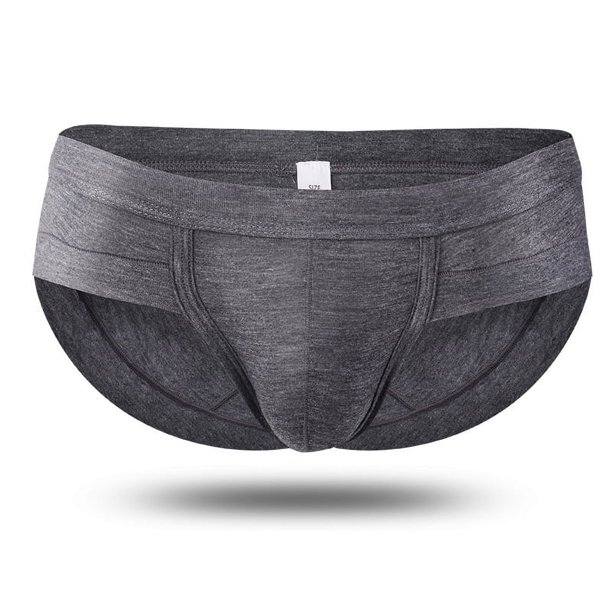 Ropa interior sexy para hombre, ropa interior con bolsillo convexo en forma de U, pantalones cortos triangulares de cintura baja para hombre