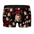 thumbnail image 4 of KHONTS Custom Face Men's Boxer Briefs Personalized Underwear with Photo Picture Customized Boxers Gifts for Boyfriend Husband Him 03-Black XL, 4 of 9