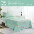 thumbnail image 2 of Floral Printed Sheet Set King Soft Microfiber Botanical Bed Sheets Extra Deep Pocket Pieces, 2 of 7