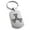 Silver, variant on Stainless Steel Celtic Triquetra Interlaced Knot Engraved Dog Tag Keychain Keyring