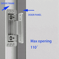 thumbnail image 3 of Hidden Door Hinges,2Packs Adjustable Hinges,110Lbs Load-Bearing,Heavy Duty Concealed Hinges for Secret, 3 of 4