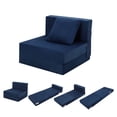 thumbnail image 1 of Bingirl Convertible Folding Sofa Bed with Pillow Memory Foam Futon Sleeper Chair, 1 of 7