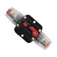 thumbnail image 2 of Audio Fuse Breaker Holder, Pressure Resistant Resettable Waterproof Durable Fuse Inline Breaker  For Audio Sound  System For Marine Boat 80A, 2 of 8