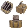 thumbnail image 3 of Bolsa táctica para pistolas y municiones, bolsa para pistola de tiro con ranuras para revistas y múltiples compartimentos, 3 of 5