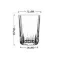 thumbnail image 2 of Etched Stemless Water Tumblers, Clear Textured Lead-free Drinking Glass Cups, Dishwasher Safe, 2 of 7