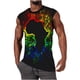 thumbnail image 5 of Hombres Moda Casual Impresión Suéter Cuello Redondo Tanque Deportivo, 5 of 6