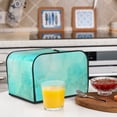 thumbnail image 6 of Gaeub Cyan Mint Marble Print 4 Slice Toaster Cover,Bread Machine Cover,Dustproof Fingerprint Protectors and Greasy Protection Anti-sputtering, 6 of 7
