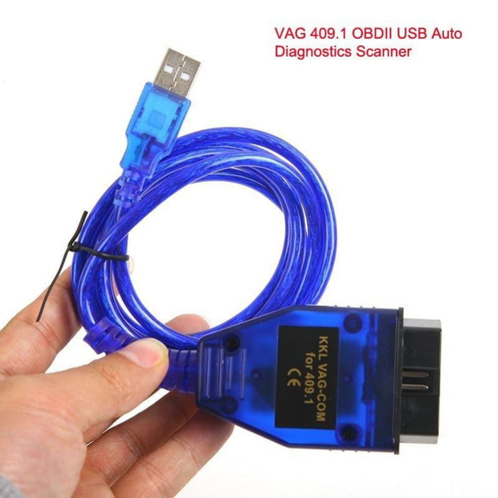 USB Cable KKL VAG-COM 409.1 OBD2 II OBD Diagnostic Scanner VCDS CD Audi Seat VW 