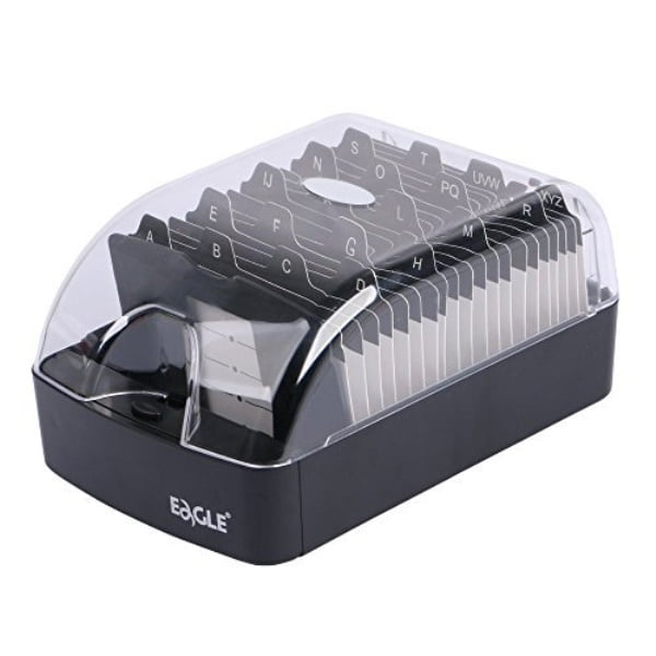 eagle business card holder, push-button,storage up to 350 cards