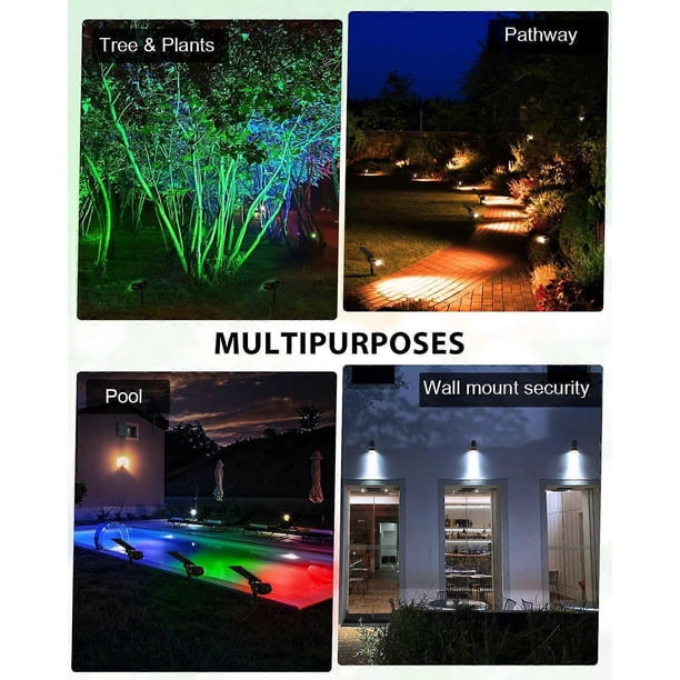 Solar Powered Lawn Lamp Outdoor Pathway Light Landscape Decorative Garden Lights