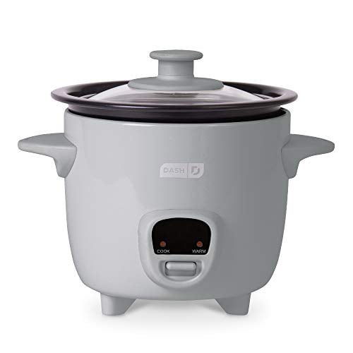Dash DRCM200RMGY04 Mini Rice Cooker Steamer with Removable Nonstick Pot