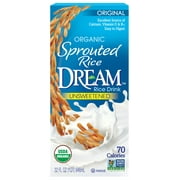 (2 pack) (2 pack) Sprouted Dream Enriched Original Unsweetened Organic Rice Milk, 32 fl oz
