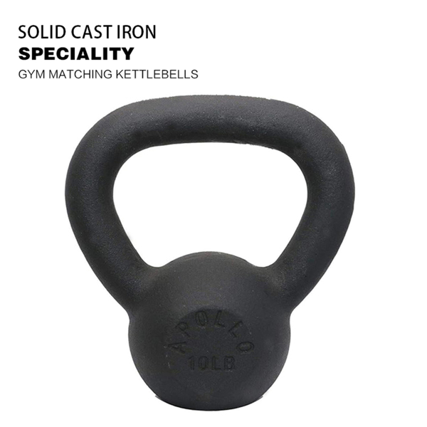 Kettlebell Cast Iron 10 lbs,  Kettlebell Weights   for Women & Men, Safe Strength Training Kettlebells  Strength Training & Home Gym Equipment