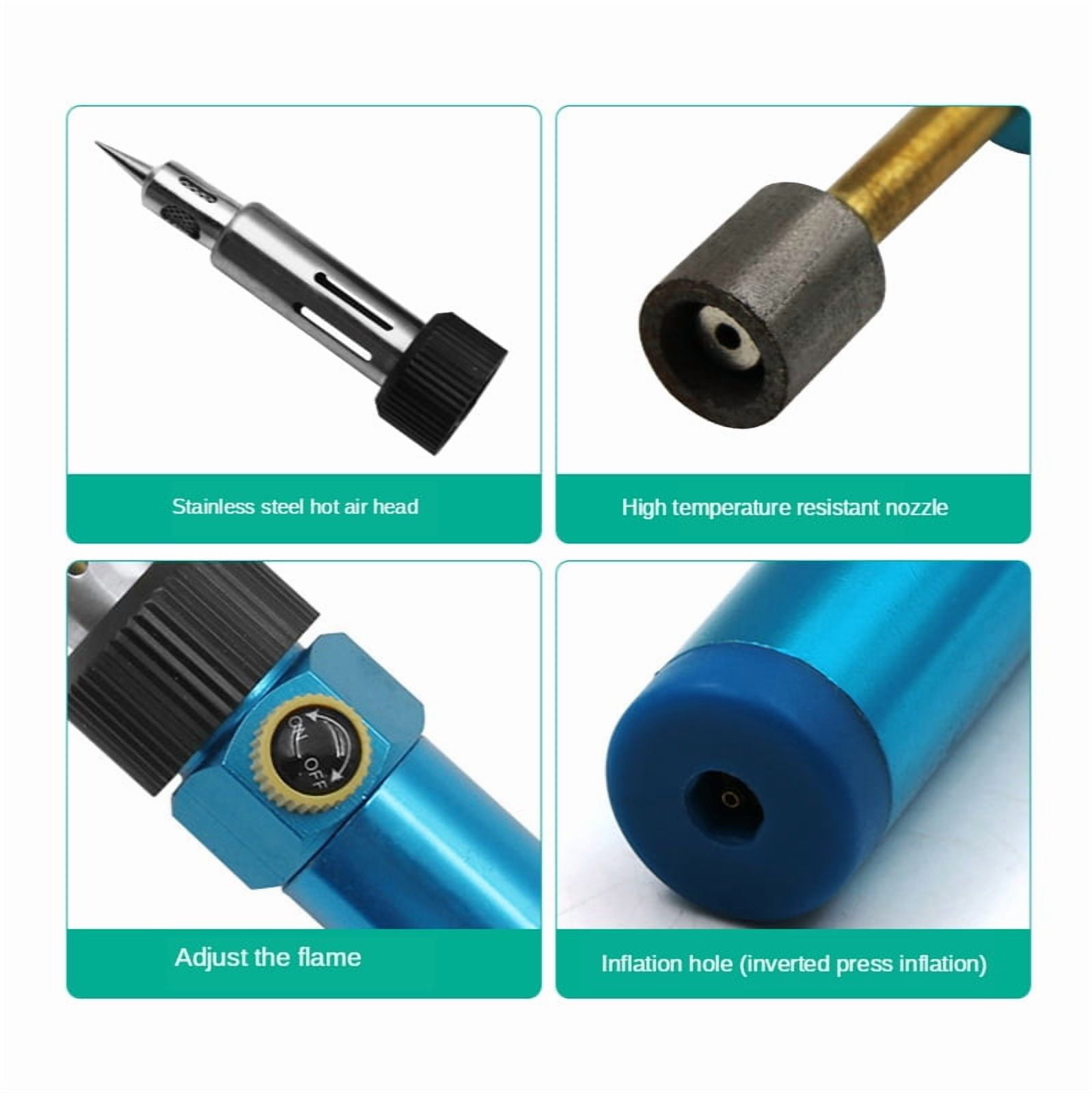 Air Welding Gas Torch Cordless Solder Iron ,Soldering Gun Soldering Blow Iron Pen, Burner Iron Hot Gun Tools Butane
