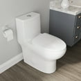 thumbnail image 4 of DeerValley Dual Flush Elongated 0.8/1.28GPF  Water Efficient One-Piece Standard-Size Toilet (Seat Included), 4 of 10