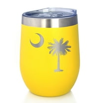 Bevvee Insulated Wine Tumbler 12 oz Flag Of South Carolina South Carolina Enthusiast Gifts Tumblers