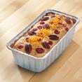 thumbnail image 3 of Mainstays Aluminum Foil 2 lb. Loaf Pans, 3 Count Disposable for Easy Cleaning, 3 of 5