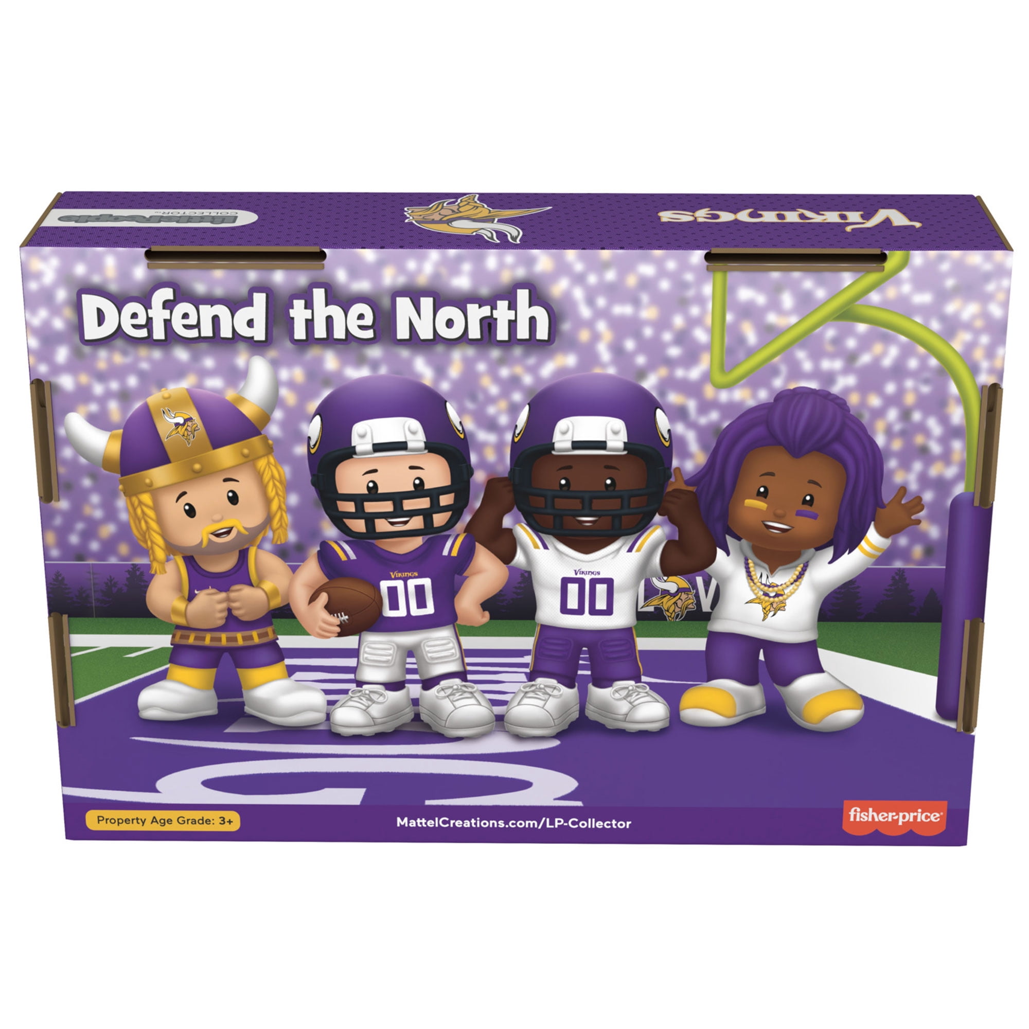 Fisher-Price Little People Minnesota Vikings Four-Piece NFL Collector Set