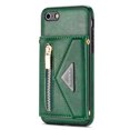 thumbnail image 6 of Crossbody Wallet Women Case for iPhone 7 Plus, iPhone 8 Plus,Credit Card Holder Phone Case with Shoulder Strap, PU Leather Kickstand Back Flip Envelope Design For iPhone 8 Plus/7 Plus, Green, 6 of 13