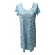 thumbnail image 2 of Camisón corto de talla grande para mujer, camisón de manga corta con estampado de pecho a la moda, camisón para mujer, 2 of 3