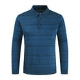 thumbnail image 2 of Fesfesfes Fall And Winter Blouse for Men New Product Color-blocking Stripes Everyday Men's Long-sleeved Sweater, 2 of 3