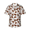 thumbnail image 2 of Goofa Football Hawaiian Shirt for Men, Unisex Summer Beach Casual Short Sleeve Button Down Shirts,Aloha Tropical Floral print shirt-Medium, 2 of 9
