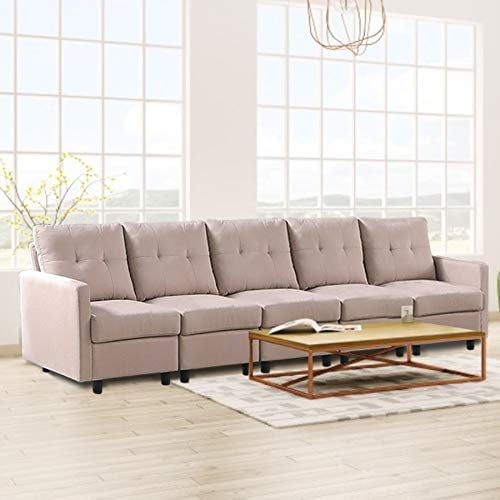 Dazone Modular Sectional Sofa Assemble 5 Piece Sofas Bundle Set Cushions Easy To Left Right Arm Chair Centre Armless Light Grey Canada Dazone Modular Sectional Sofa Assemble, How To Assemble A Sectional Sofa