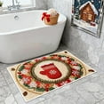 thumbnail image 5 of RICHMJ Knit-Look Christmas Rug -16”x24“ Small Red Indoor Holiday Rug - Mittens Doormat- Snowflake Winter Xmas Garland Decor Washable Mat for Entryway Kitchen Porch Bathroom Non Slip (Mittens), 5 of 9