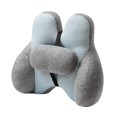 thumbnail image 2 of 2 piezas de almohada lumbar para respaldo de silla, cojín para oficina, sala de estar, coche azul, 2 of 8