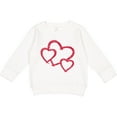 thumbnail image 2 of Inktastic Three Red Hearts Toddler Sweatshirt, 2 of 4
