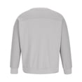 thumbnail image 5 of KeShDi Mock Neck Sweatshirt Men Casual Sweatshirts Round Neck Pullover Long Sleeve Sweatshirt Gray L, 5 of 7