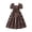 1-Brown, variant on Dresses for Tween Girls Short Sleeve Backless A Line Flowy Swing Dress Brown Dress Girls 10-11 Years