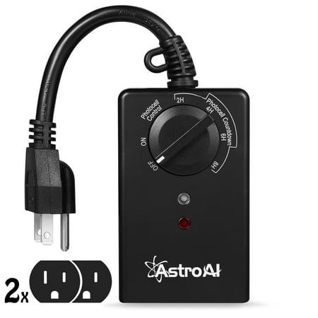 Astroai Outdoor Light Timer Dual Heavy Duty Countdown With Astroai Outdoor Light Timer Dual Heavy Duty Countdown With Photocell Sensor Mounting