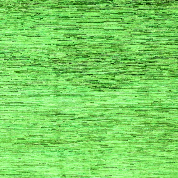 Ahgly Company Indoor Square Abstract Green Modern Area Rugs, 4' Square
