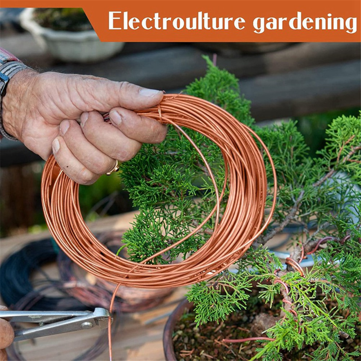 2 Rolls Soft Copper Wire Solid Bare Bendable Wire for Electroculture, Jewelry Making (12 Gauge 52.49Feet Per Roll)
