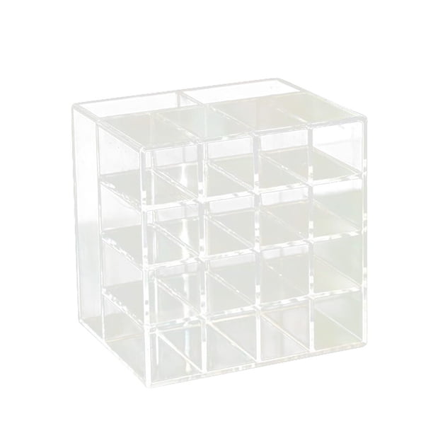 soporte para lápiz labial, acrílico transparente multicapa, para almacenamiento de cosméticos, estuche para lápiz labial, soporte para brochas de maquillaje.