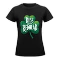 thumbnail image 5 of Dibs on The Redhead Women’s Short Sleeve Cotton T-Shirt HD Graphic Printed Tee Casual Crew Neck Top S, 5 of 7
