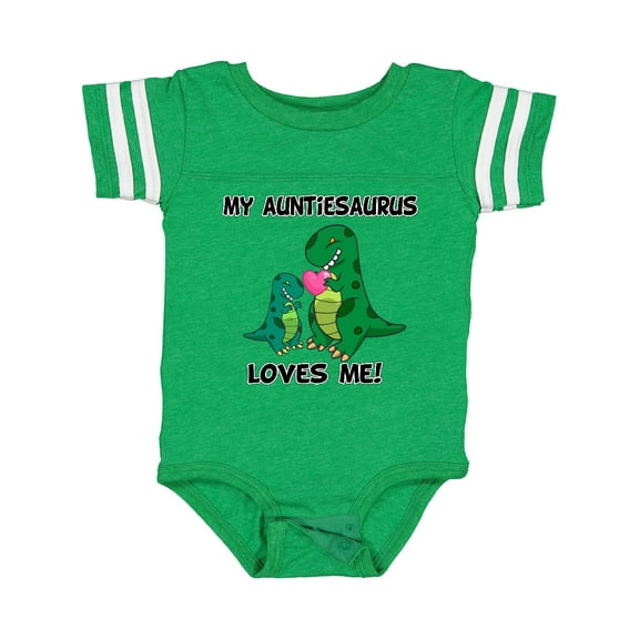 Inktastic My Auntiesaurus Loves Me Boys or Girls Baby Bodysuit