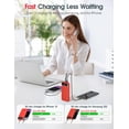 thumbnail image 3 of Cargador portátil Power Bank Makoval 12000mAh PD 20W rojo, 3 of 8